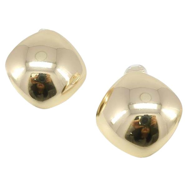 METAL PUFFY DOME CLIP ON EARRING