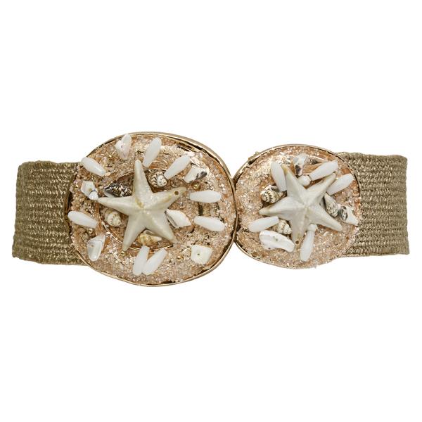 TWO STARFISH STRAW BELT