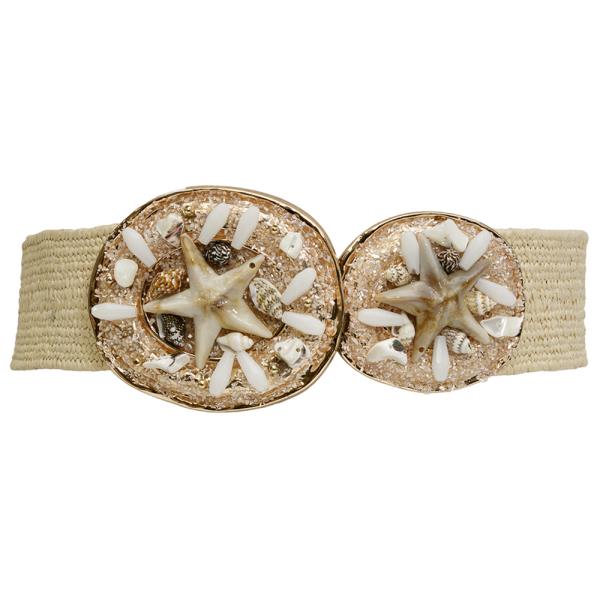 TWO STARFISH STRAW BELT