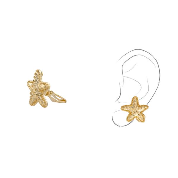 SEA LIFE STARFISH CLIP ON EARRING