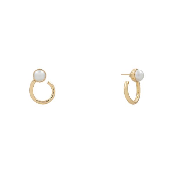 PEARL RING STUD EARRING
