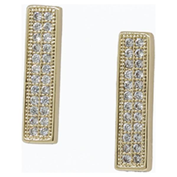 CZ BAR EARRING