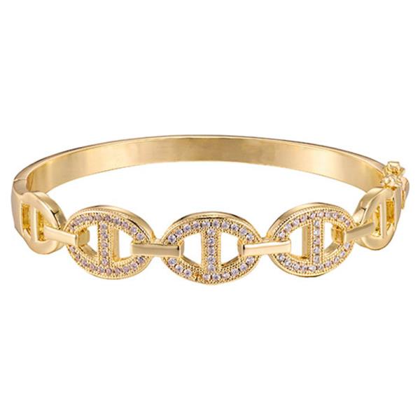 PUSH BUTTON LOCK BANGLE BRACELET