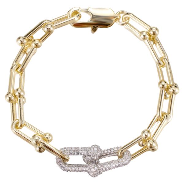 HARDWEAR LINK BRACELET W/CZ