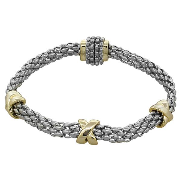 TWO TONE MAGNETIC BRACELET