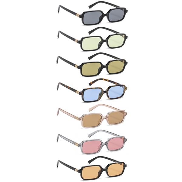 SQUARE COLOR LENS DESIGN SUNGLASSES 1DZ