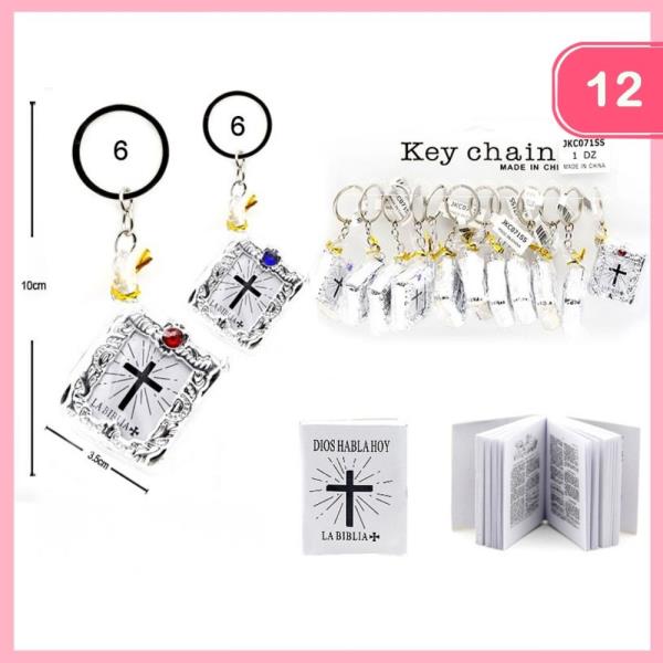 MINI BIBLE KEYCHAIN (12 UNITS)