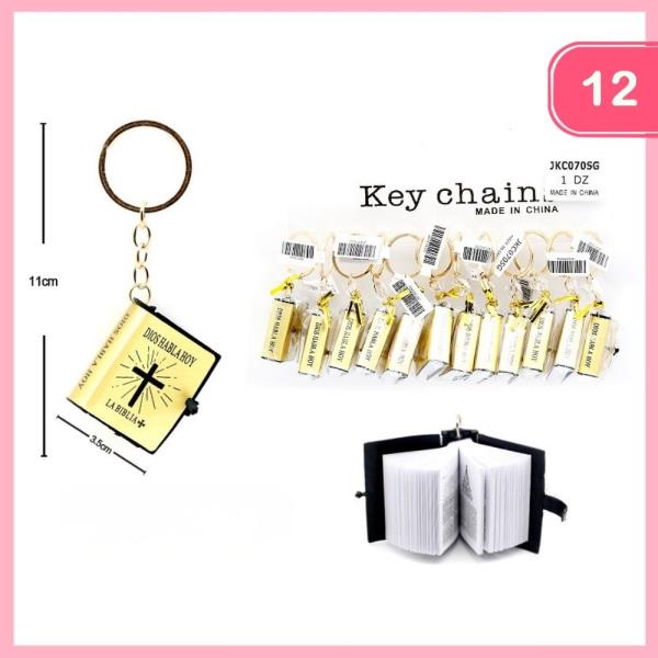 MINI BIBLE KEYCHAIN (12 UNITS)