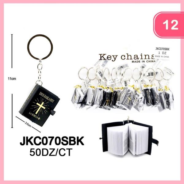MINI BIBLE KEYCHAIN (12 UNITS)