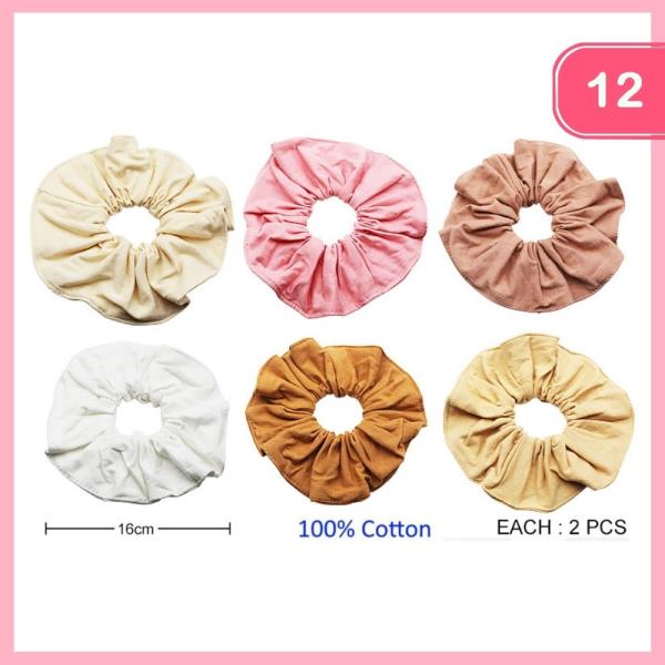 HAIR SCRUNCHIES (12 UNITS)