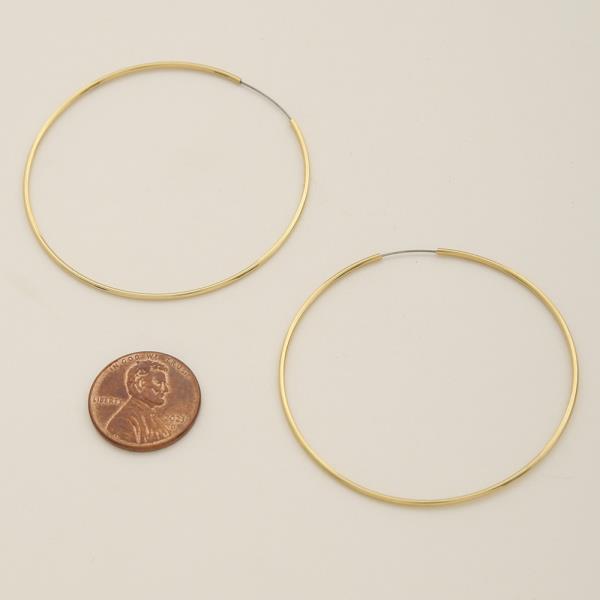 SODAJO HOOP GOLD DIPPED EARRING