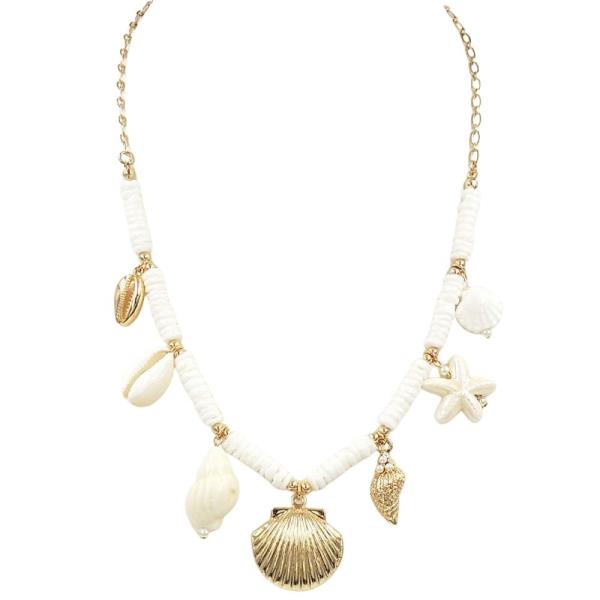 CERAMICS SEA LIFE CHARM NECKLACE