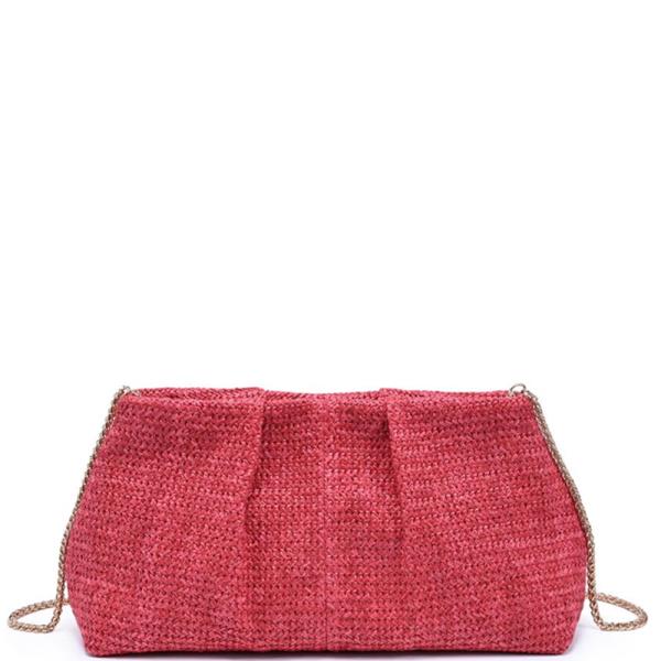 WOVEN TEXTURE BREEZE CLUTCH BAG
