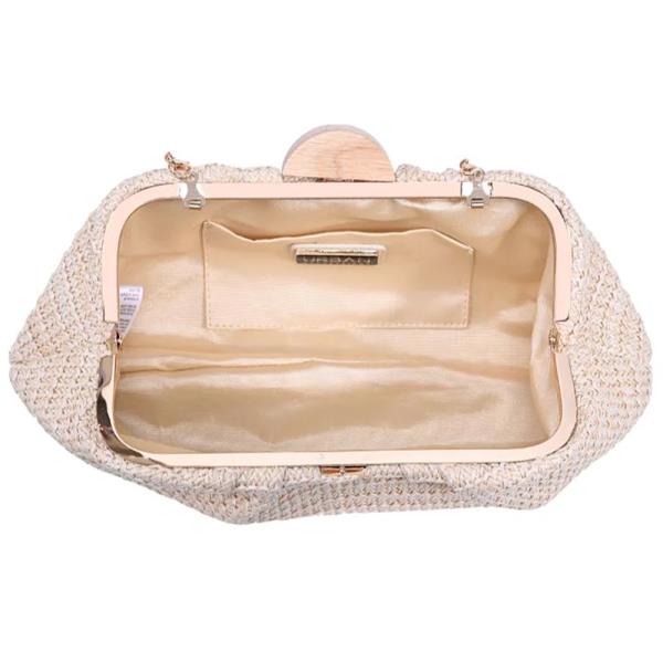 STRAW HANDWOVEN DOROTHEA CLUTCH BAG