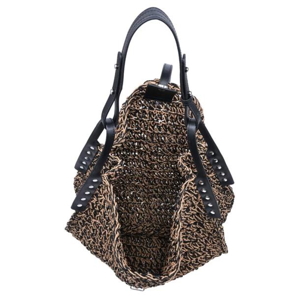 TWO TONE WOVEN SHAY HOBO BAG