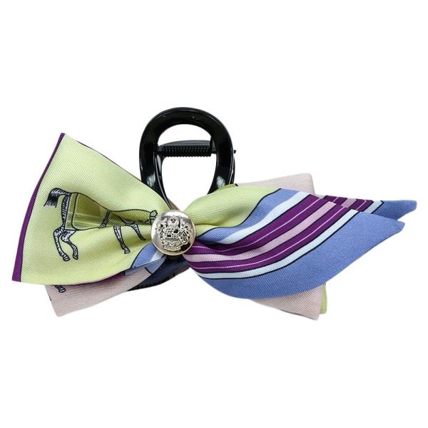SILKY BOW HAIR CLAW JAW CLIP