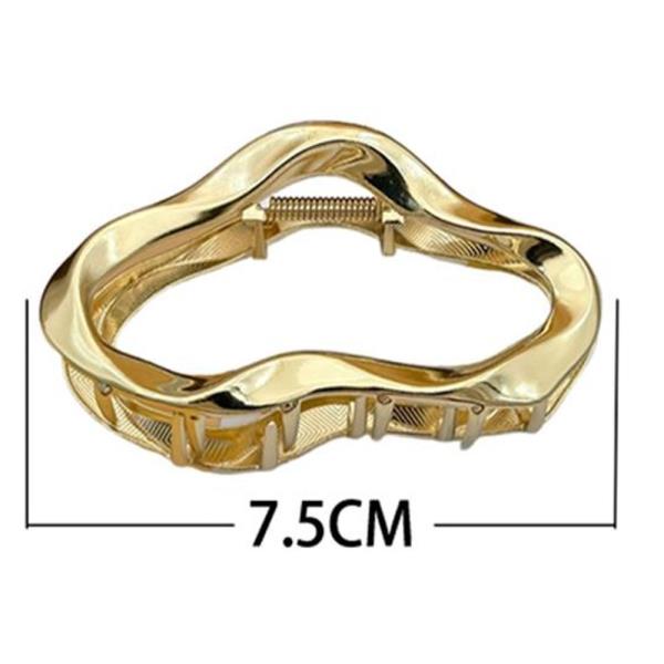 METAL WAVY HAIR CLAW JAW CLIP