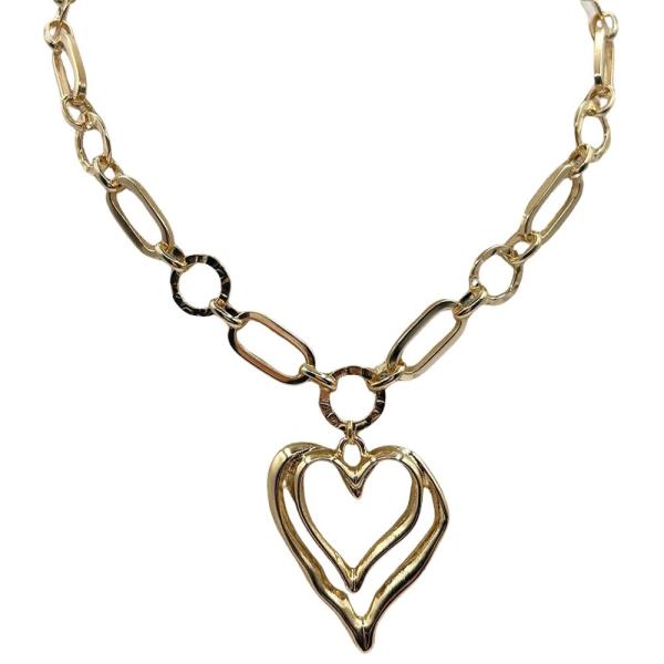 HOLD HEART CHARM NECKLACE