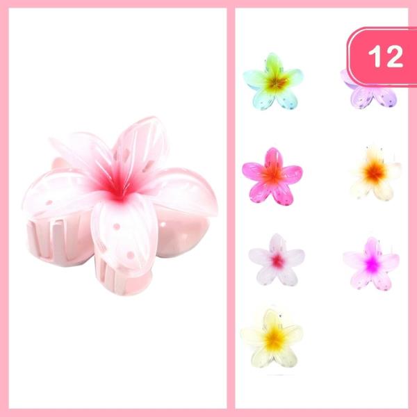 FLOWER HIAR CLAW CLIP (12 UNITS)
