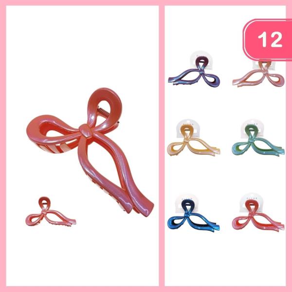 BOW HIAR CLAW CLIP (12 UNITS)