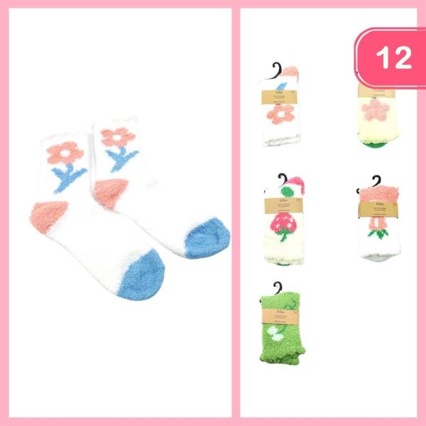 FLOWER FRUIT SOCKS (12 UNITS)