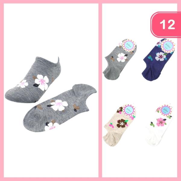 FLOWER SOCKS (12 UNITS)