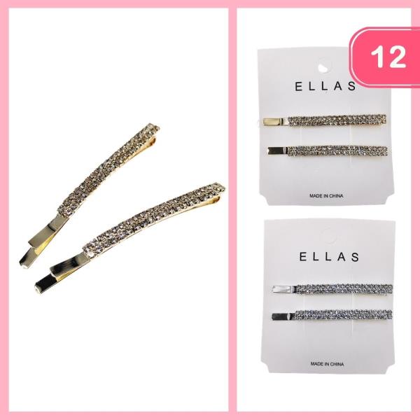 RHINESTONE HAIR PIN (12 UNITS)