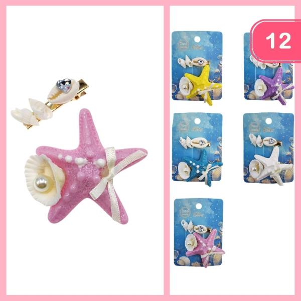 SEA LIFE HAIR CLIP (12 UNITS)