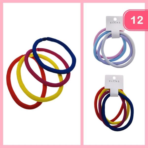 HAIR SCRUNCHIES (12 UNITS)