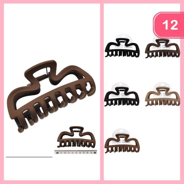 HAIR CLAW CLIPS (12 UNITS)