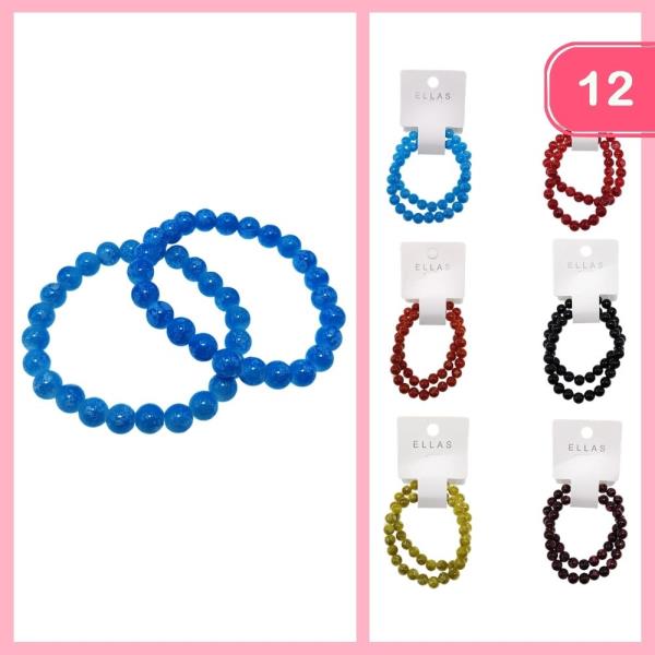 STACKABLE BEADED BRACELET (12 UNITS)