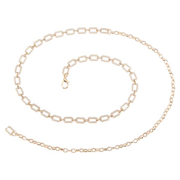 METAL RECTANGLE LINK CHAIN BELT