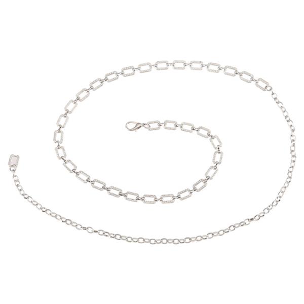 METAL RECTANGLE LINK CHAIN BELT