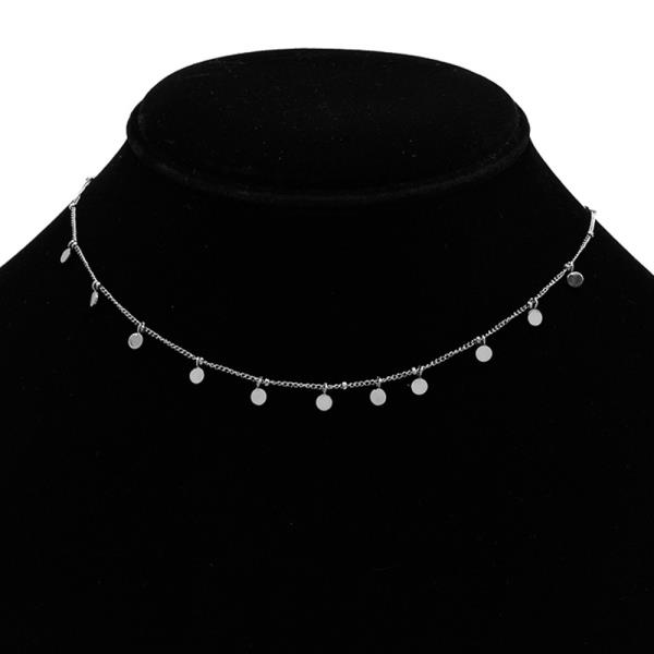 SECRET BOX STAINLESS STEEL CZ  NECKLACE