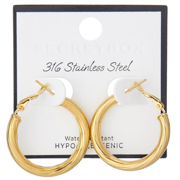 SECRET BOX  STAINLESS STEEL EARRINGS