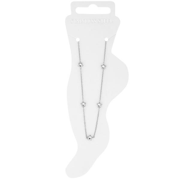 SECRET BOX STAINLESS STEEL STAR ANKLET