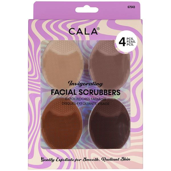 CALA 4PC FACIAL SCRUBBERS NUDE TONE