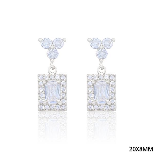 CZ DANGLE EARRING