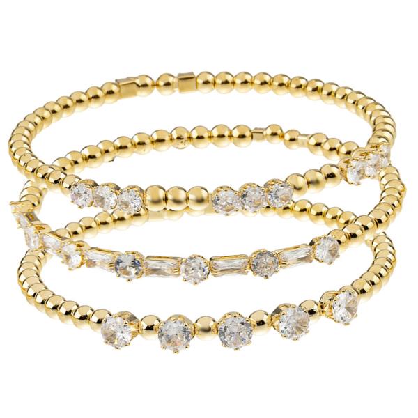 CZ DAINTY STACKABLE ADJUSTABLE BRACELET