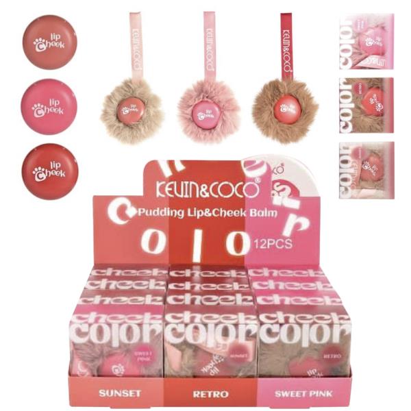 KEVIN AND COCO PUDDING LIP AND CHEEK BALM (12 UNITS)