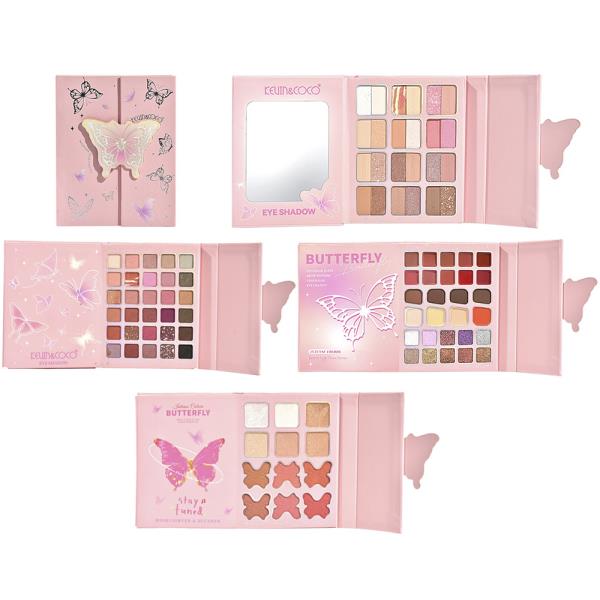 KEVIN AND COCO BUTTERFLY 94 COLORS FACE PALETTE BOOKLET