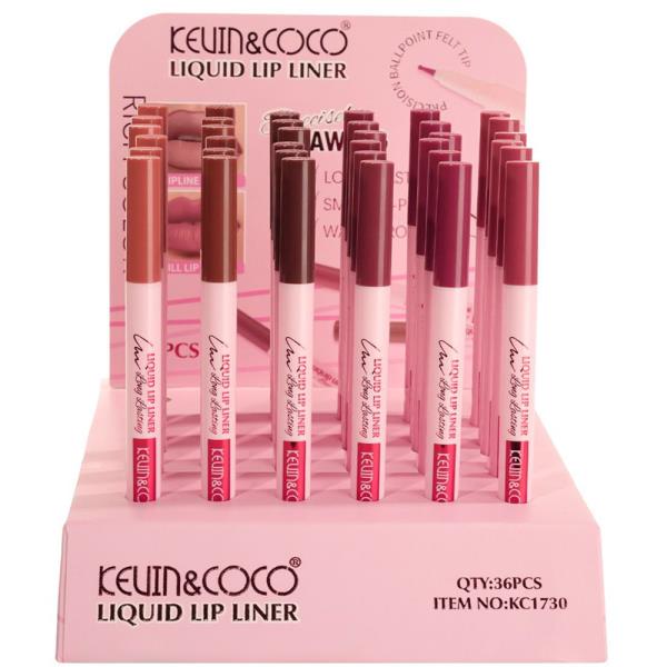 KEVIN AND COCO LIQUID LIP LINER (36 UNITS)