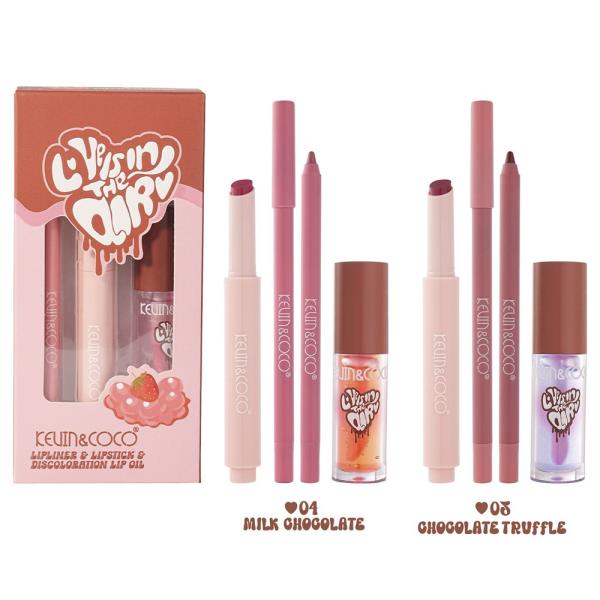 KEVIN AND COCO LOVE IS IN THE AIR LIPLINER AND LIPSTICK (12 UNITS)