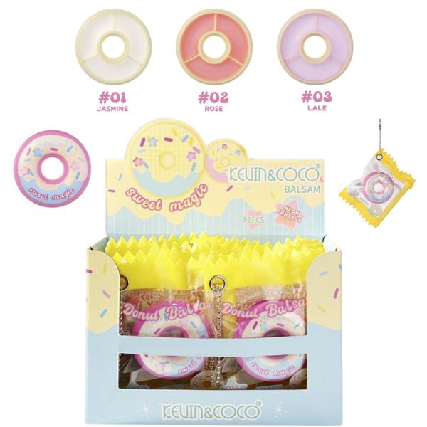 KEVIN AND COCO SWEET MAGIC DONUT LIP MASK (12 UNITS)
