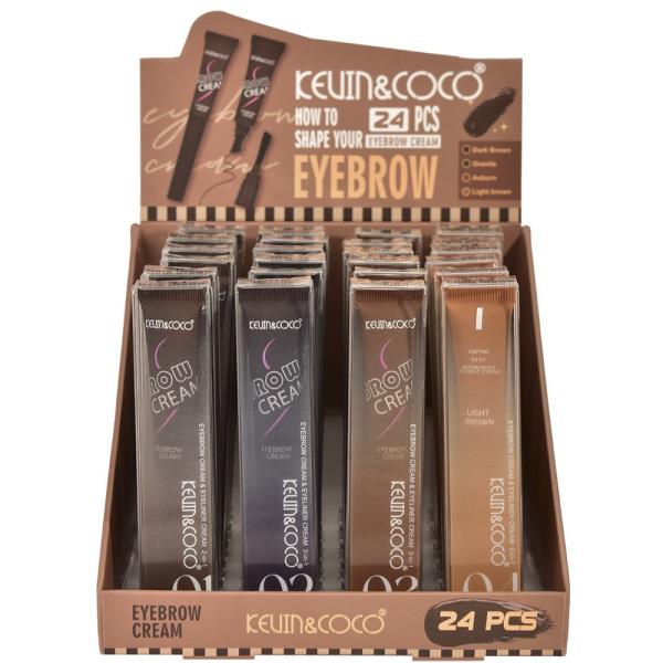 KEVIN AND COCO HOW TO SHAPE YOUR EYEBROW CREAM (24 UNITS)