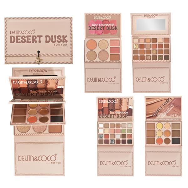 KEVIN AND COCO DESERT DUSK FOR YOU 4 LAYER MAKEUP PALETTE BOOKLET