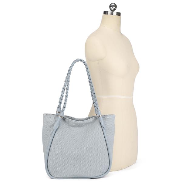 2IN1 TEXTURED SHOULDER HOBO W MINI BAG SET
