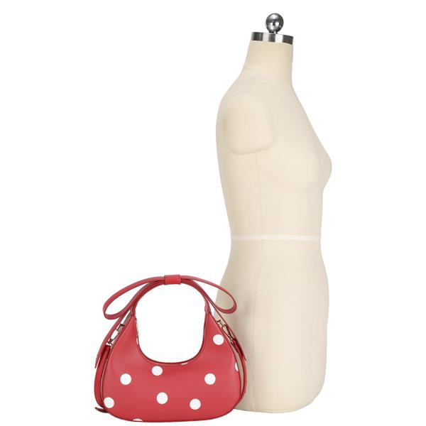CHIC POLKA DOT HANDLE CROSSBODY BAG