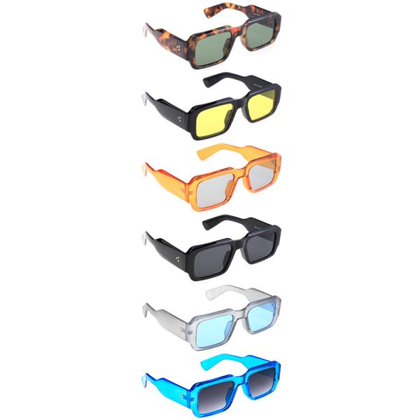 SQUARE COLOR SUNGLASSES 1DZ