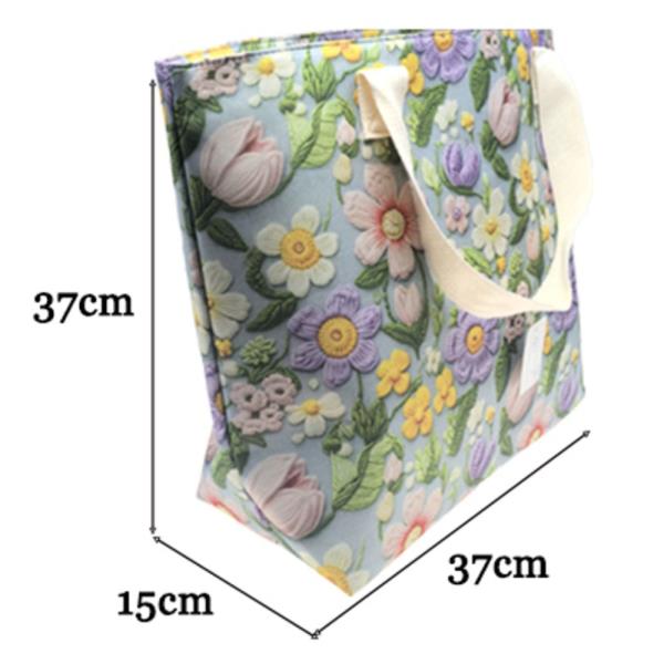 FLOWER PRINT TOTE
